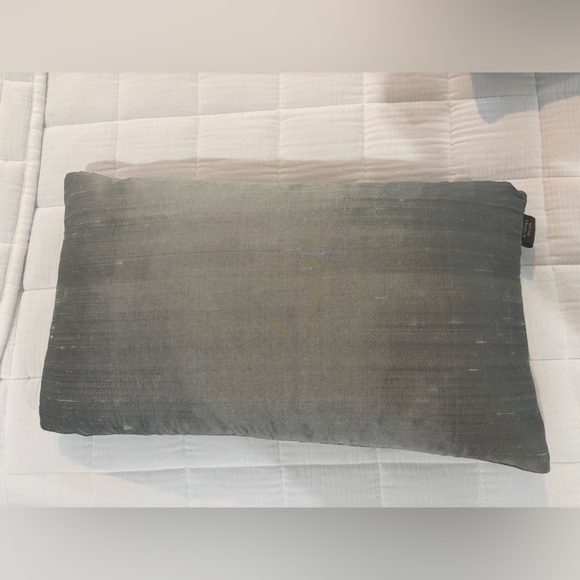 Aviva Stanoff Silver and Black Accent Pillow - Picture 2 of 5